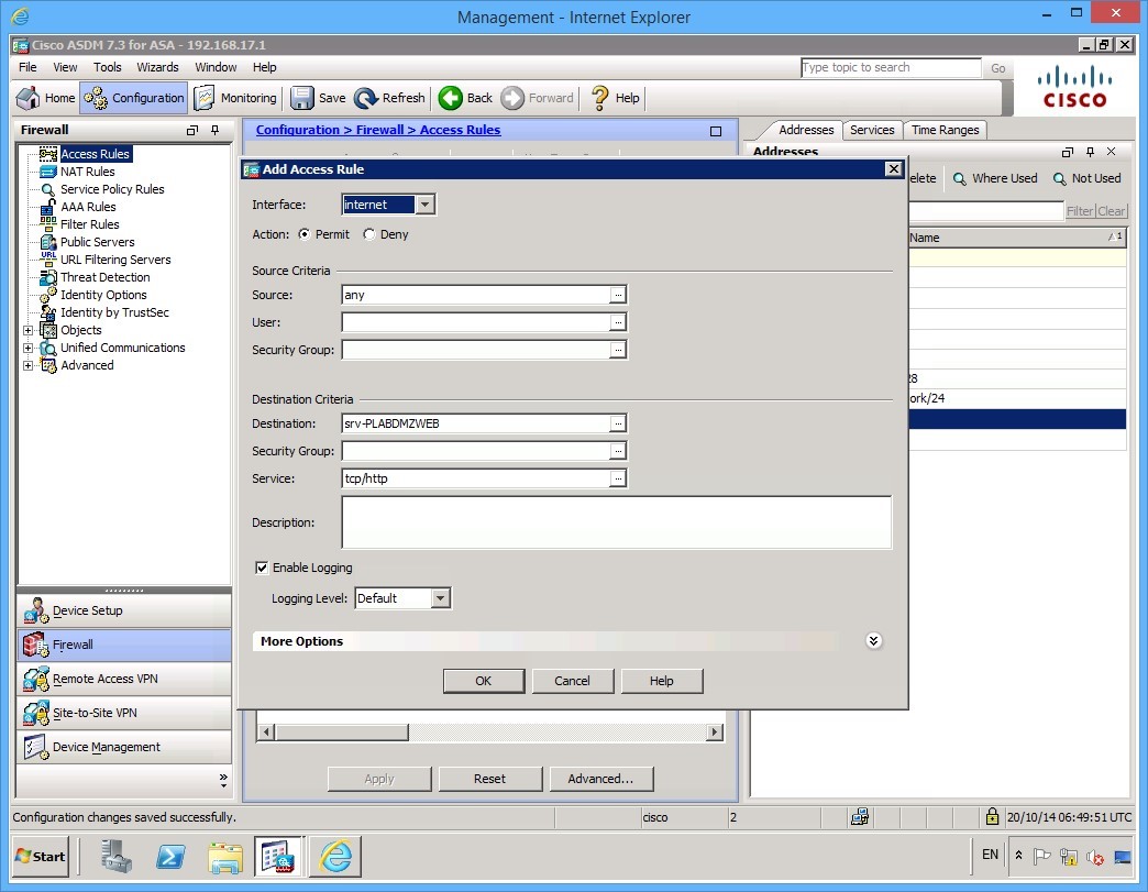 Figure 3.3 Cisco ASDM